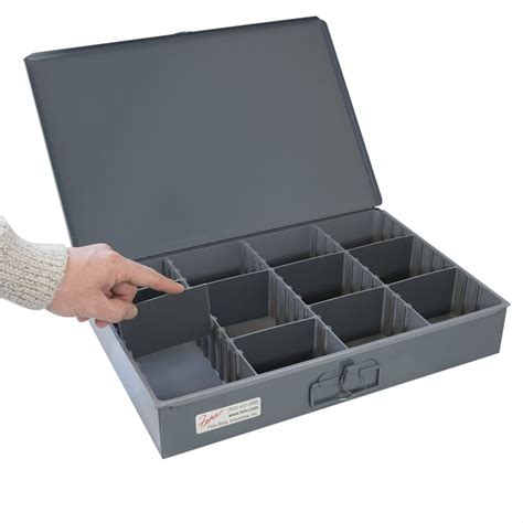 metal organizer boxes|7x14x2' high metal storage box.